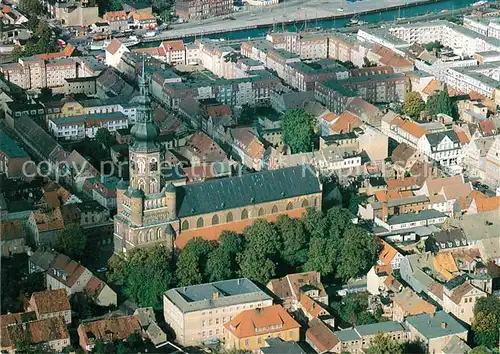 AK / Ansichtskarte Greifswald Dom St. Nikolai Fliegeraufnahme