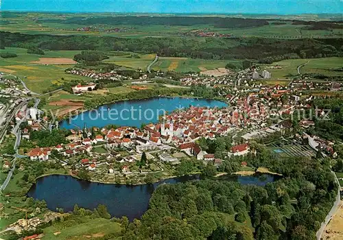 AK / Ansichtskarte Bad Waldsee Fliegeraufnahme Kat. Bad Waldsee