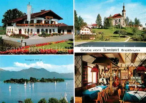 AK / Ansichtskarte Breitbrunn Chiemsee Koniwirt Hochgern  Kat. Breitbrunn a.Chiemsee