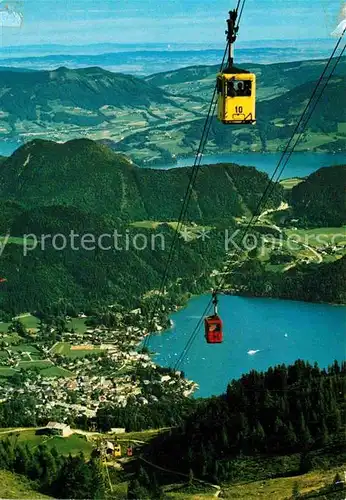 AK / Ansichtskarte Seilbahn Zwoelferhorn St. Gilgen Wolfgangsee Mondsee  Kat. Bahnen