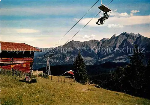 AK / Ansichtskarte Sessellift Flims Foppa Piz Riein  Kat. Bahnen