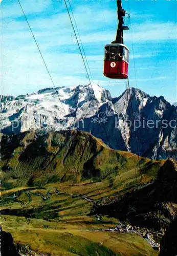AK / Ansichtskarte Seilbahn Funivia Passo Pordoi Marmolada Dolomiti  Kat. Bahnen