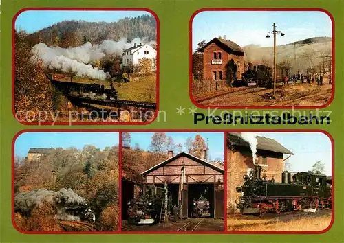 AK / Ansichtskarte Lokomotive Pressnitztalbahn Schmalspurbahn Wolkenstein Joehstadt  Kat. Eisenbahn