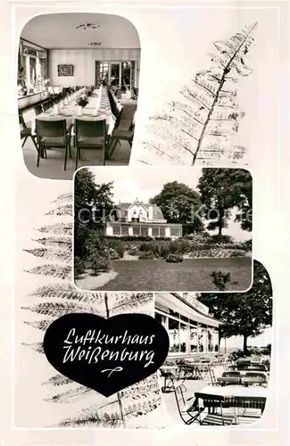 AK / Ansichtskarte Billerbeck Lippe Luftkurhaus Weissenburg Speisesaal Terrasse Kat. Horn Bad Meinberg