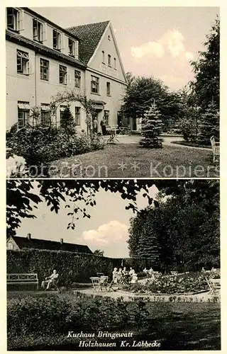 AK / Ansichtskarte Holzhausen Luebbecke Kurhaus Bringewatt Garten Kat. Preussisch Oldendorf