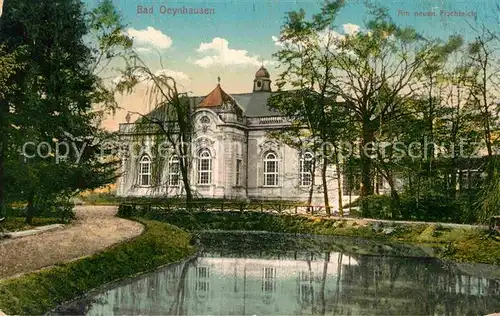 AK / Ansichtskarte Bad Oeynhausen Am neuen Fischteich Kat. Bad Oeynhausen