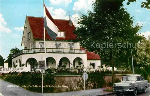 AK / Ansichtskarte Arnhem Hotel Cafe Rest de Schelmsche Brug Kat. Arnhem