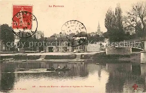 AK / Ansichtskarte Le Perreux sur Marne Mairie et Eglise du Perreux Kat. Le Perreux sur Marne