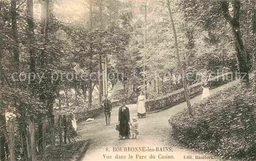 AK / Ansichtskarte Bourbonne les Bains Haute Marne Vue dans le Parc du Casino Kat. Bourbonne les Bains