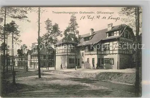 AK / Ansichtskarte Grafenwoehr Truppenuebungsplatz Offizierslager