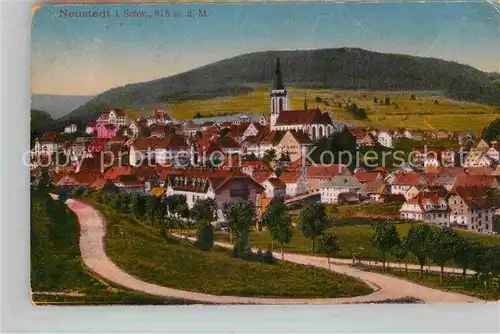 AK / Ansichtskarte Neustadt Schwarzwald Panorama Kirche 