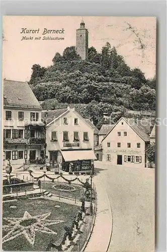 AK / Ansichtskarte Bad Berneck Markt Schlossturm Kat. Bad Berneck Fichtelgebirge