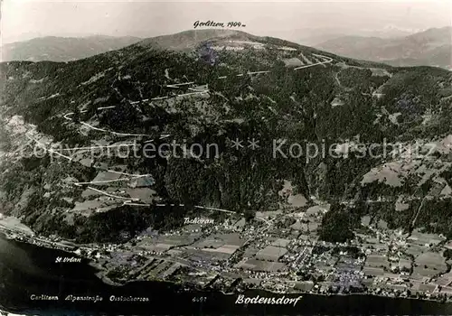 AK / Ansichtskarte Bodensdorf Ossiacher See mit Gerlitzen Gurktaler Alpen Fliegeraufnahme