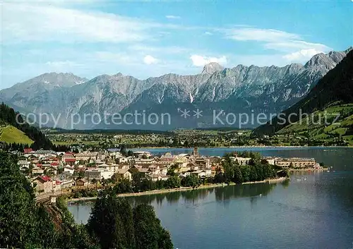 AK / Ansichtskarte Zell See Panorama mit Steinernem Meer Kat. Zell am See