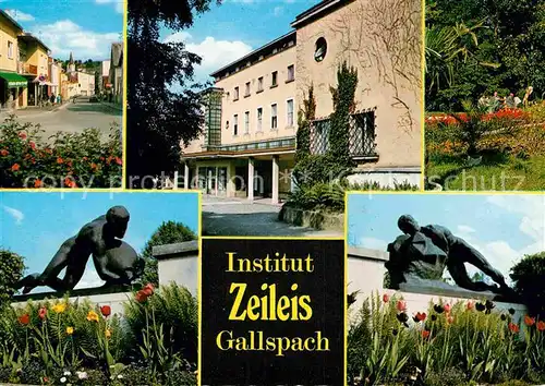AK / Ansichtskarte Gallspach Institut Zeileis Statue Skulpturen Kat. Gallspach