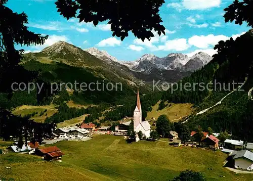 AK / Ansichtskarte Mittelberg Kleinwalsertal Panorama mit Schafalpkoepfen und Hammerspitze Allgaeuer Alpen Kat. Oesterreich