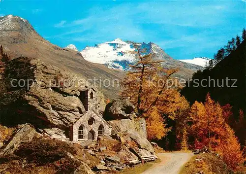 AK / Ansichtskarte Matrei Osttirol Felsenkapelle im Gschloess Herbststimmung Alpen Kat. Matrei in Osttirol