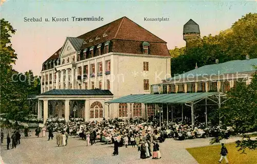 AK / Ansichtskarte Travemuende Ostseebad Konzertplatz Kat. Luebeck