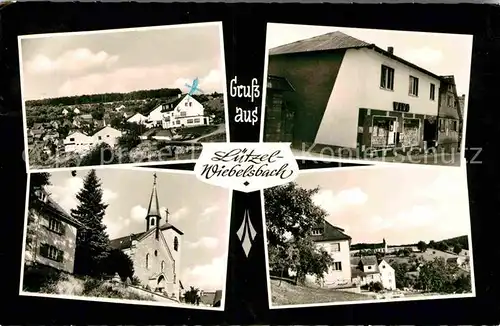 AK / Ansichtskarte Luetzel Wiebelsbach Panorama Vivo Kaufladen Kirche Dorfmotiv Kat. Luetzelbach