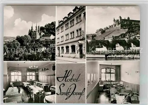 AK / Ansichtskarte Wuerzburg Hotel Sankt Josef Kat. Wuerzburg