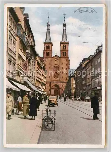 AK / Ansichtskarte Wuerzburg Domstrasse  Kat. Wuerzburg