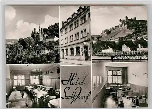 AK / Ansichtskarte Wuerzburg Hotel Sankt Josef Kat. Wuerzburg