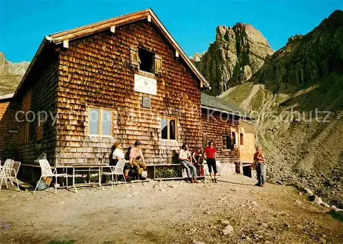 AK / Ansichtskarte Hermann Barthhuette Schutzhaus Allgaeuer Alpen Kat. Elbigenalp