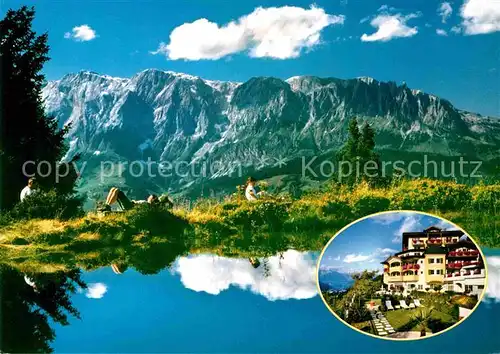 AK / Ansichtskarte St Johann Tirol Hotel Alpen Schloessl Bergsee Wasserspiegelung Kat. St. Johann in Tirol