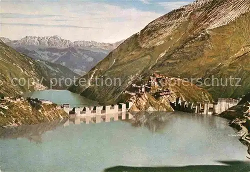 AK / Ansichtskarte Kaprun Tauernkraftwerk Glocker Kaprun Speicher Moorboden und Wasserfallboden Alpenpanorama Kat. Kaprun