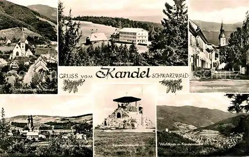 AK / Ansichtskarte Kandel Breisgau Unterglottertal Kandelpyramide Kandelhotel 