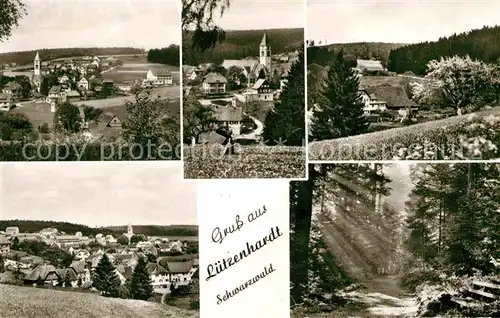 AK / Ansichtskarte Luetzenhardt Panorama Kirche Waldweg  Kat. Waldachtal