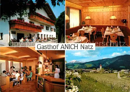 AK / Ansichtskarte Natz Brixen Suedtirol Gasthof Anich Gaststube Theke Panorama