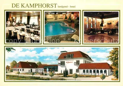 AK / Ansichtskarte Voorthuizen De Kamphorst landgoed hotel Swimmingpool Restaurant Kat. Barneveld