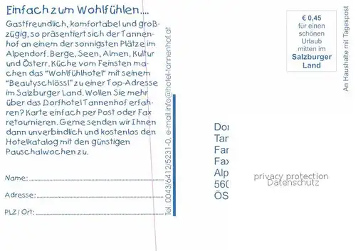 AK / Ansichtskarte St Johann Pongau Dorfhotel Tannenhof Kat. 