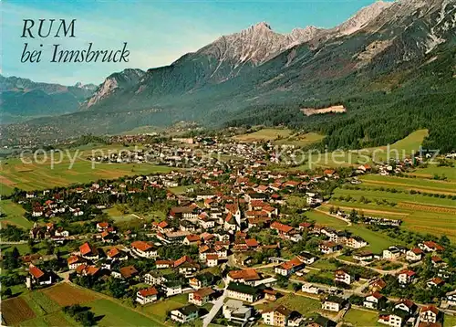 AK / Ansichtskarte Rum Tirol Fliegeraufnahme mit Karwendel