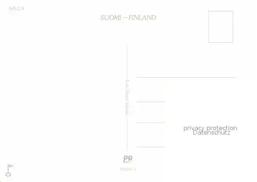 AK / Ansichtskarte Salla Finland Fliegeraufnahme