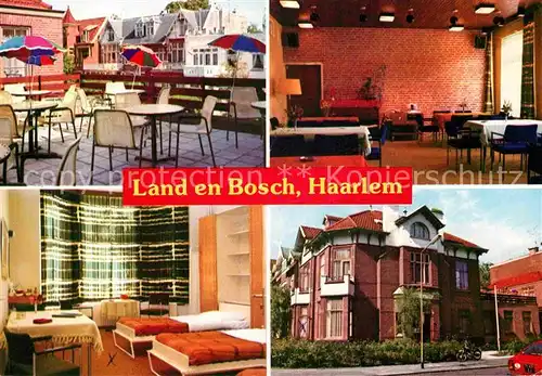 AK / Ansichtskarte Haarlem Bejaardenhotel Land en Bosch Terrasse Zimmer Kat. Haarlem