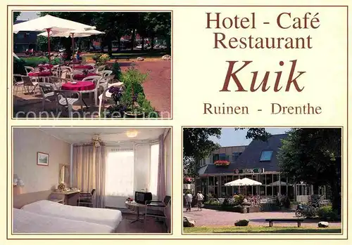 AK / Ansichtskarte Ruinen Hotel Restaurant Kuik Terrasse Zimmer Kat. Ruinen