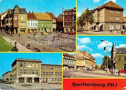 AK / Ansichtskarte Senftenberg Niederlausitz Platz der Freundschaft Bahnhofstrasse HOG Stadtcafe Ingenieurschule Ernst Thaelmann Kat. Senftenberg