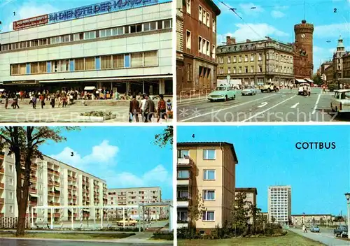 AK / Ansichtskarte Cottbus Konsument Warenhaus Ernst Thaelmann Platz Forster Strasse Leipziger Strasse Kat. Cottbus