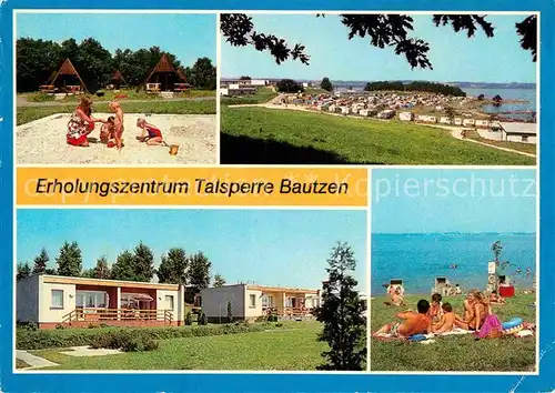 AK / Ansichtskarte Bautzen Erholungszentrum Talsperre Finnhuetten Campingplatz Bungalows Kat. Bautzen