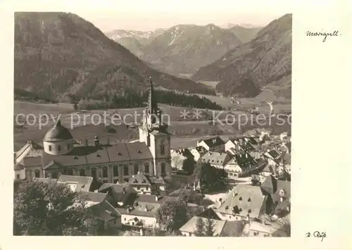 AK / Ansichtskarte Mariazell Steiermark Ortsansicht mit Kirche Alpenpanorama Kat. Mariazell