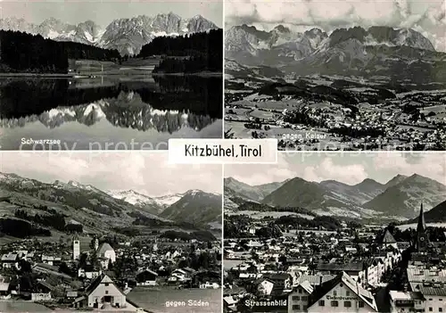 AK / Ansichtskarte Kitzbuehel Tirol Schwarzsee Wasserspiegelung Alpen Kaisergebirge Kat. Kitzbuehel