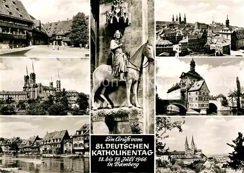 AK / Ansichtskarte Bamberg Deutscher Katholikentag 1966 Stadtansichten  Kat. Bamberg