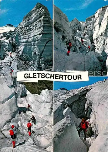 AK / Ansichtskarte Bergsteigen Klettern Gletscher Gletschertour  Kat. Bergsteigen