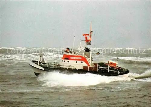 AK / Ansichtskarte Motorboote Seenotkreuzer mit Tochterboot Otto Schuelke  Kat. Schiffe