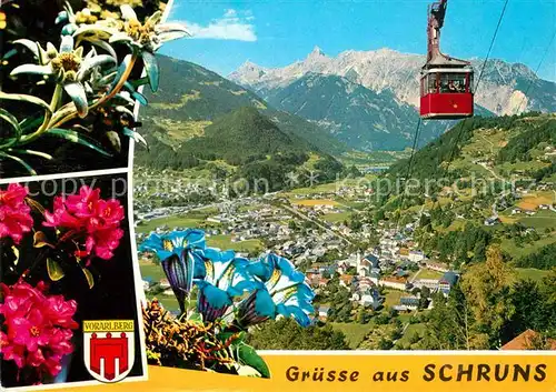 AK / Ansichtskarte Seilbahn Hochjochbahn Montafon Schruns Tschagguns Zimba  Kat. Bahnen