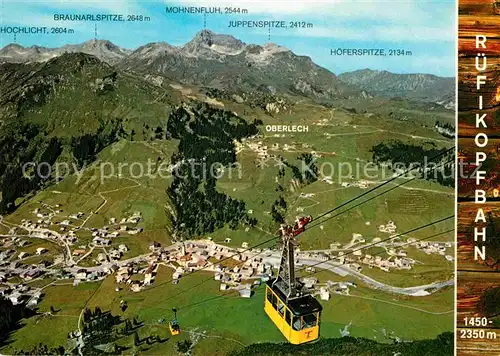 AK / Ansichtskarte Seilbahn Ruefikopf Lech am Arlberg Oberlech  Kat. Bahnen