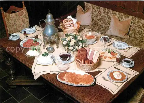 AK / Ansichtskarte Lebensmittel Bergische Kaffeetafel  Kat. Lebensmittel