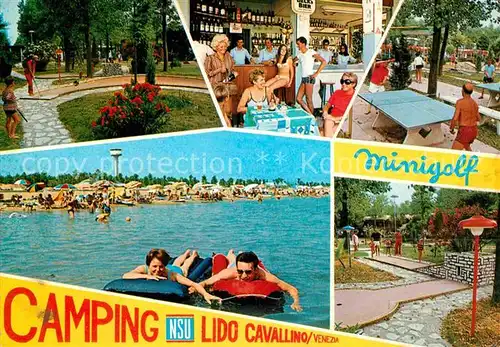 AK / Ansichtskarte Venezia Venedig Camping NSU Lido Minigolf Restaurant Tischtennis Schwimmbad Kat. 